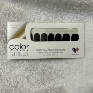 Color Street Nail Polish Strips - Made In Milan Solid Chocolate Brown New Sealed